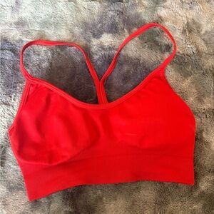 Red Women's Seamless Bralette